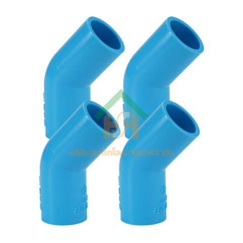 ข้องอ พีวีซี ข้องอพีวีซี ข้องอหนา PVC ข้องอPVC 45องศา ขนาด 3/4" (6หุน) จำนวน 4 ชิ้น/แพ็ค : ดี.เอส.เอ.ไอ (DSAI) DSAI.SET.029