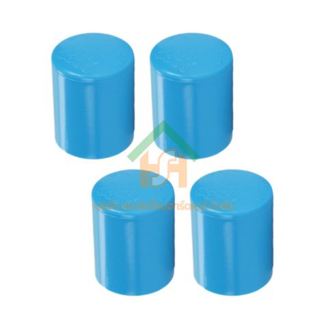 ฝาครอบ พีวีซี ฝาครอบพีวีซี ฝาครอบ PVC ฝาครอบPVC ขนาด 1/2" (4 หุน) จำนวน 4 ชิ้น/แพ็ค : ดี.เอส.เอ.ไอ (DSAI) DSAI.SET.081