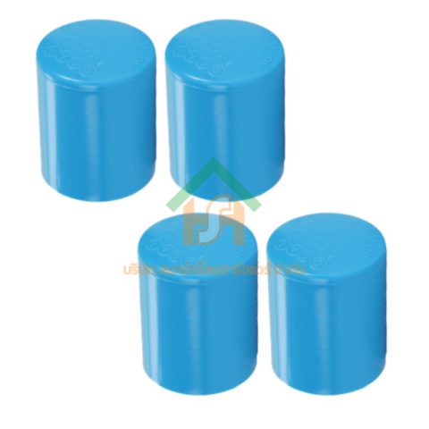 ฝาครอบ พีวีซี ฝาครอบพีวีซี ฝาครอบ PVC ฝาครอบPVC ขนาด 3/4" (6 หุน) จำนวน 4 ชิ้น/แพ็ค : ดี.เอส.เอ.ไอ (DSAI) DSAI.SET.082