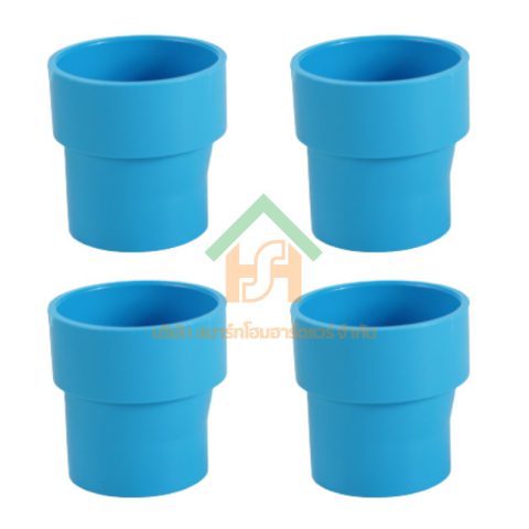 ข้อต่อบางลดพีวีซี ข้อลดบาง ข้อต่อบางลด ขนาด 2"x1.1/2" (2นิ้ว ลด หนึ่งนิ้วครึ่ง) จำนวน 4 ชิ้น/แพ็ค : ดี.เอส.เอ.ไอ (DSAI) DSAI.SET.110