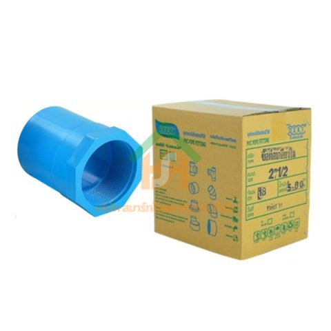 ข้อต่อเกลียวใน พีวีซี ข้อต่อเกลียวใน PVC ขนาด 2.1/2" (2 นิ้ว ครึ่ง) : ดี.เอส.เอ.ไอ (DSAI) DSAI068