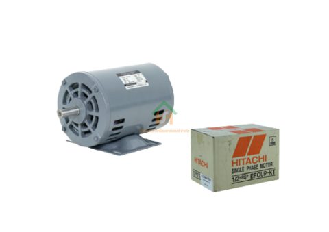 มอเตอร์ ฮิตาชิ HITACHI มอเตอร์ไฟฟ้า 1/2HP(0.40kw) 4Pole 1เฟส(220V) รุ่น EFOUP-KT ไม่มีคาปาซิเตอร์ 412006TT01 HIM03