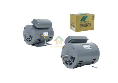 มอเตอร์ ฮิตาชิ HITACHI มอเตอร์ไฟฟ้า 1.0HP(0.75kw) 4Pole 1เฟส(220V) รุ่น EFOUP-KR คาปาซิเตอร์สตาร์ท 412007TT01 HIM05