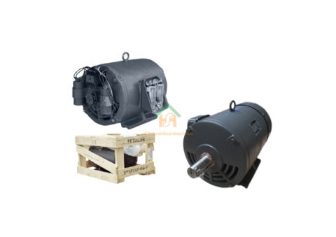 มอเตอร์ ฮิตาชิ HITACHI มอเตอร์ไฟฟ้า 3.0HP(2.20kw) 4Pole 1เฟส(220V) รุ่น EFOUP-KQ คาปาซิเตอร์สตาร์ท 412010TT02 HIM09