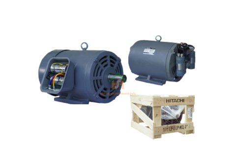 มอเตอร์ ฮิตาชิ HITACHI มอเตอร์ไฟฟ้า 7.5HP(5.50kw) 4Pole 1เฟส(220V) รุ่น EFOUP-KQ คาปาซิเตอร์สตาร์ท 412012TT01 HIM11