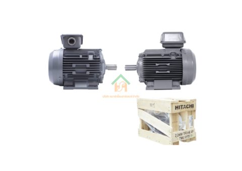 มอเตอร์ ฮิตาชิ HITACHI มอเตอร์ไฟฟ้า 5.0HP(3.70kw) 4Pole 3เฟส(220/380V) รุ่น TFO-K ขาตั้ง 412073TR03 HIM18