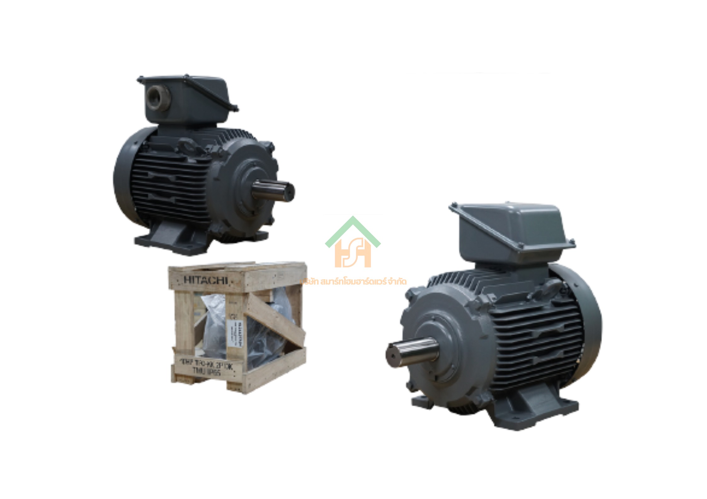 มอเตอร์ ฮิตาชิ HITACHI มอเตอร์ไฟฟ้า 10.0HP(7.50kw) 2Pole 3เฟส(380/415V) รุ่น TFO-KK ขาตั้ง 412113TR04 HIM32