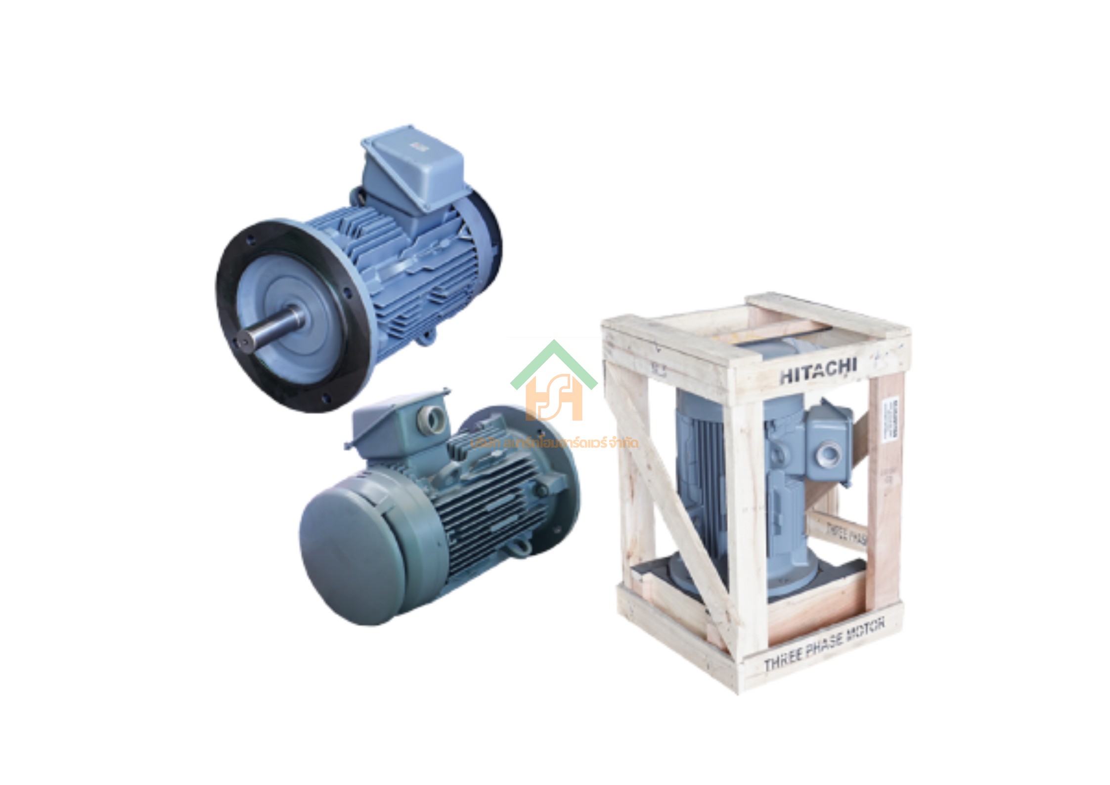 มอเตอร์ ฮิตาชิ HITACHI มอเตอร์ไฟฟ้า 20.0HP(15.00kw) 4Pole 3เฟส(380/415V) รุ่น VTFO-KK หน้าจาน 412124TT04 HIM43