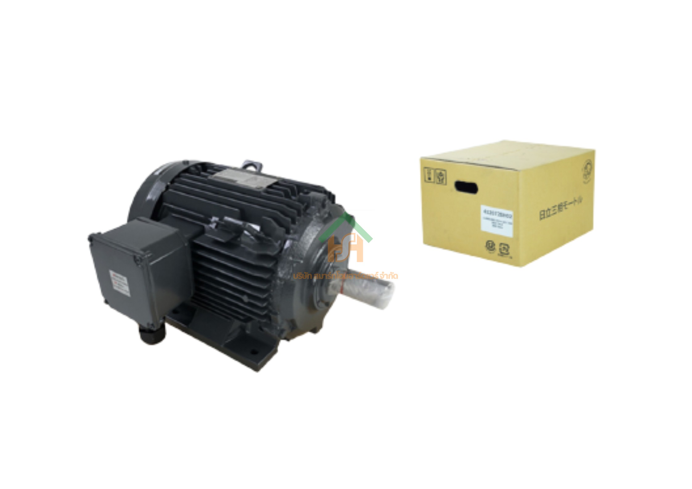 มอเตอร์ ฮิตาชิ HITACHI มอเตอร์ไฟฟ้า3.0HP(2.20kw) 4Pole 3เฟส(380V) รุ่น ฟาร์มกุ้ง 412072SH02 HIM44