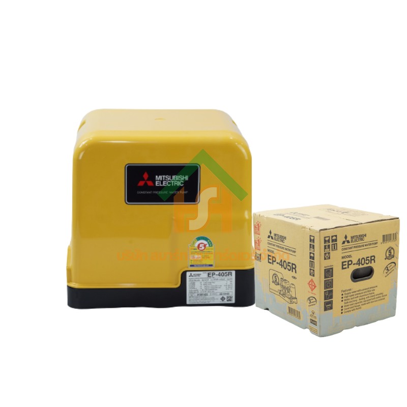 ปั๊มน้ำมิตซูบิชิ แบบปั๊มน้ำอัตโนมัติแรงดันคงที่ รุ่น EP-405R 400 วัตต์ MITSUBISHI ถังเหลี่ยม EP-405R