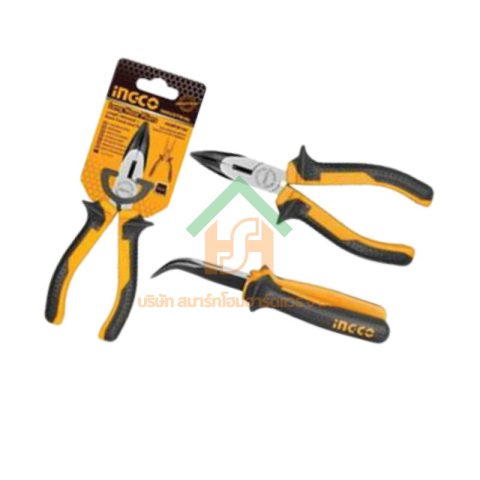 INGCO อิงโก้ คีม คีมปากแหลม ปลายงอ 6 นิ้ว รุ่น HBNP28168 ราคาถูก SHOP014.INGCO.19