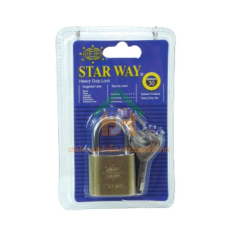STARWAY กุญแจบ้าน กุญแจ กุนแจ ระบบลูกปืน กุญแจล็อคบ้าน แม่กุญแจ+ลูกกุญกุญแจบ้าน คอสั้น แกนสั้น ขนาด 50 มิล SHOP015.STW.21