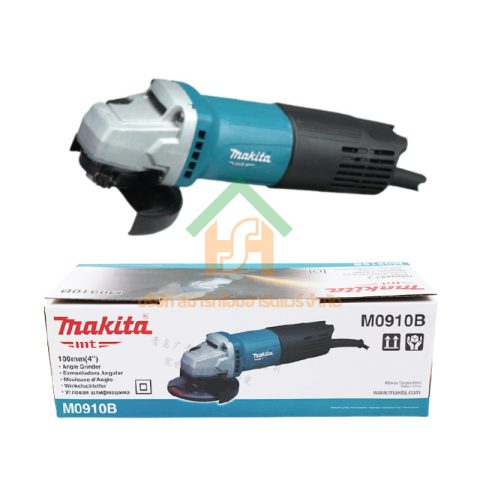 Makita เครื่องเจียรมากีต้า ลูกหมู รุ่น M0910B ขนาดใบเจียร์ 4 นิ้ว กำลังไฟฟ้า540วัตต์ ใช้กับงานทั่วไป สวิตซ์ท้ายเครื่อง SHOP023.MAKITA.01.02